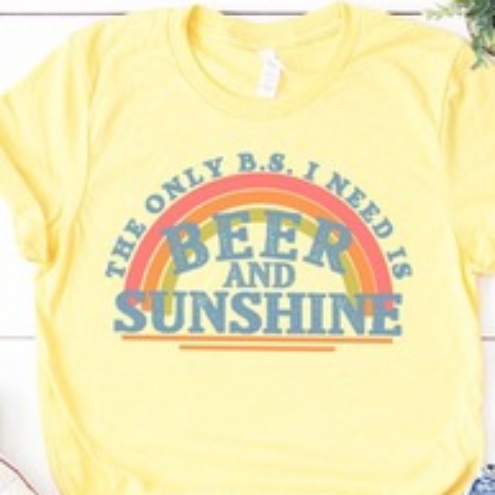 Short Sleeve Tee 🍺&🌞 🌈